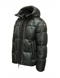 Parajumpers Diran dark green down jacket with hood