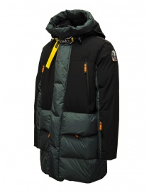 Parajumpers Braylen green and black multipocket down jacket buy online