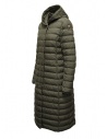 Parajumpers Omega extra long down jacket in olive green shop online womens jackets