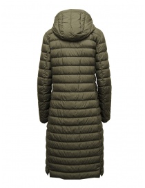 Parajumpers Omega extra long down jacket in olive green price