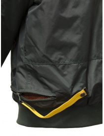Parajumpers Fire dark green waterproof padded bomber jacket mens jackets buy online
