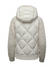 Parajumpers Phat piumino bianco con maniche in lana Aran prezzo