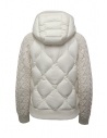 Parajumpers Phat white down jacket with Aran wool sleeves PWHYAK33 PHAT PURITY price