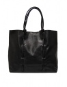 Il Bisonte black leather tote bag with knotted handles BTO142 BK296B NERO price