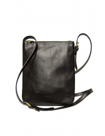 Il Bisonte small rectangular bag in black leather BCR344 BK159B NERO
