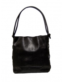 Il Bisonte shoulder bag in black vintage leather