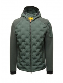 Parajumpers Benjy green down jacket with piquet sleeves PMHYJP03 BENJY GREEN GABLES order online