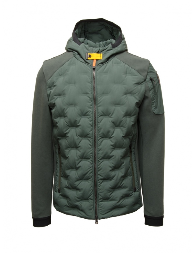 Parajumpers Benjy piumino verde maniche in piquet PMHYJP03 BENJY GREEN GABLES giubbini uomo online shopping