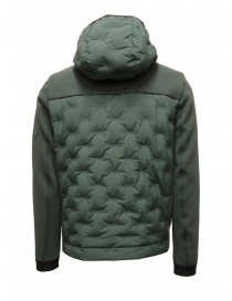 Parajumpers Benjy green down jacket with piquet sleeves buy online