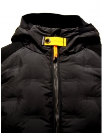 Parajumpers Benjy black down jacket with piqué sleeves mens jackets price