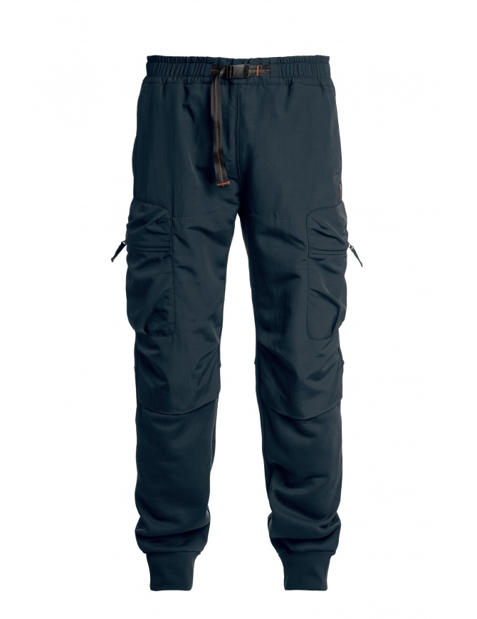 Parajumpers Osage pantaloni della tuta multitasche blu avio PMPARE04 OSAGE DARK AVIO pantaloni uomo online shopping