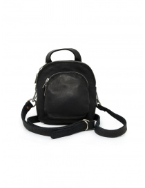 Guidi DBP05MINI tiny shoulder backpack in black horse leather DBP05MINI SOFT HORSE FG BLKT