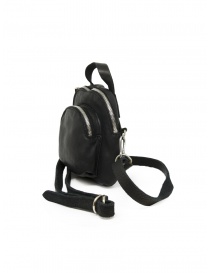 Guidi DBP05MINI tiny shoulder backpack in black horse leather