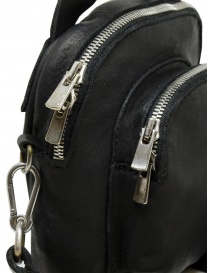 Guidi DBP05MINI tiny shoulder backpack in black horse leather bags buy online