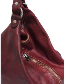 Guidi BK2 borsa secchiello a tracolla in pelle di cavallo rossa prezzo