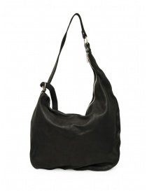 Guidi SZ01 asymmetric bag in black leather online