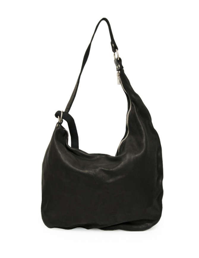 Guidi SZ01 borsa asimmetrica in pelle nera SZ01 SOFT HORSE FG BLKT borse online shopping