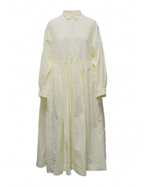 Casey Casey Ethal maxi abito chimisier in cotone bianco crema online