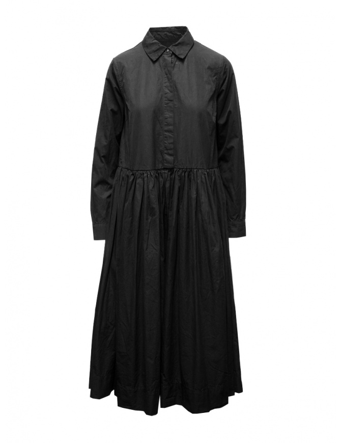 Casey Casey Heylayanue vestito chemisier nero in cotone STF0004 BLACK abiti donna online shopping