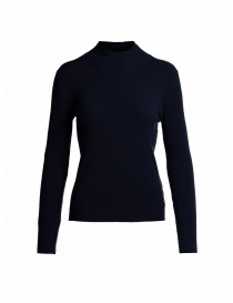 Women s knitwear online: Parajumpers Larin black ribbed turtleneck