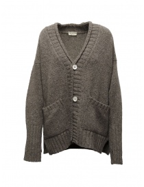 Ma'ry'ya cardigan oversize in lana color taupe online