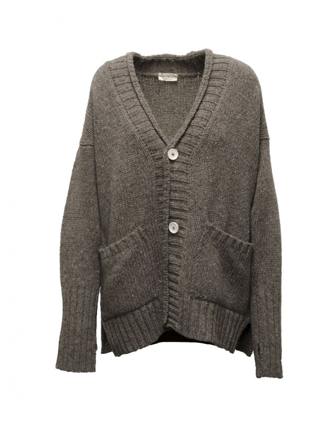 Ma'ry'ya cardigan oversize in lana color taupe YLK031 G3TAUPE cardigan donna online shopping