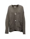 Ma'ry'ya cardigan oversize in lana color taupe acquista online YLK031 G3TAUPE