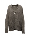 Ma'ry'ya oversized taupe wool cardigan buy online YLK031 G3TAUPE