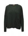 Ma'ry'ya pullover in dark green merino wool and cashmere buy online YLK061 B12GREEN