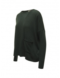 Ma'ry'ya pullover in dark green merino wool and cashmere price