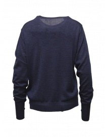 Ma'ry'ya maglia pullover in lana sottile blu acquista online