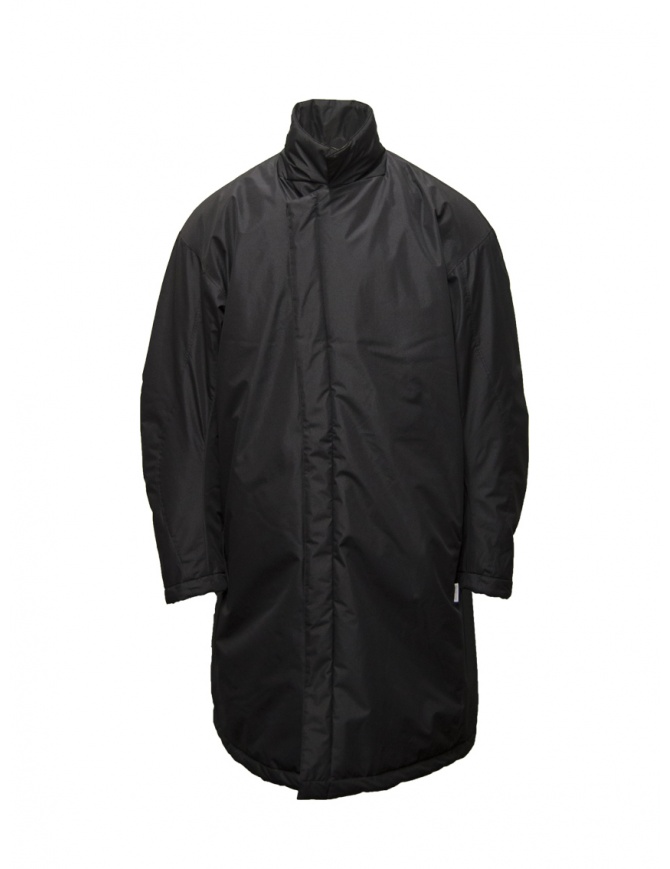 D-Vec Black oversized chester coat VF-2CT02139 BLACK D-VEC mens coats online shopping
