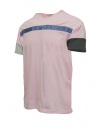 QBISM T-shirt rosa con fascia frontale in denim blushop online t shirt uomo