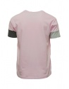 QBISM T-shirt rosa con fascia frontale in denim blu STYLE 20 PINK prezzo
