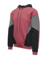 QBISM red and black color block hoodie shop online men s knitwear