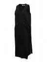 QBISM sleeveless black denim dress with Adidas inserts shop online womens dresses