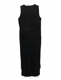 QBISM abito smanicato in denim nero con inserti Adidas prezzo