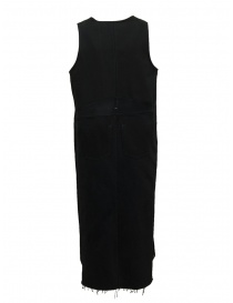 QBISM sleeveless black denim dress with Adidas inserts price