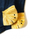 Kapital calzini blu con smile sui talloni e punte rosseshop online calzini