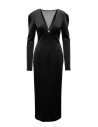 FETICO abito lungo nero con scollatura a V acquista online FTC234-0807 BLACK