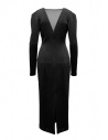 FETICO abito lungo nero con scollatura a V FTC234-0807 BLACK acquista online
