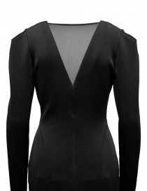 FETICO abito lungo nero con scollatura a V abiti donna prezzo