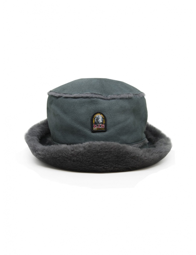 Parajumpers bucket hat in sheepskin PAACHA32 SHEARLING BLUE GRAPH. hats and caps online shopping