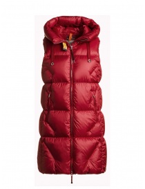 Giubbini donna online: Parajumpers Zuly gilet imbottito lungo rosso