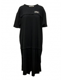 QBISM long black cotton dress STYLE A BLACK JERSEY DOUBLE