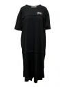 QBISM vestito lungo in cotone nero acquista online STYLE A BLACK JERSEY DOUBLE