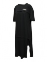 QBISM vestito lungo in cotone nero STYLE A BLACK JERSEY DOUBLE prezzo