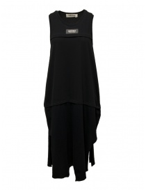 QBISM long black tank dress STYLE B BLACK JERSEY TANK