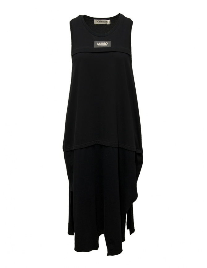 QBISM lungo abito a canotta nero STYLE B BLACK JERSEY TANK abiti donna online shopping