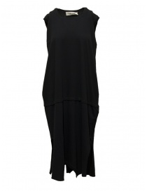 Womens dresses online: QBISM sleeveless dress in black cotton